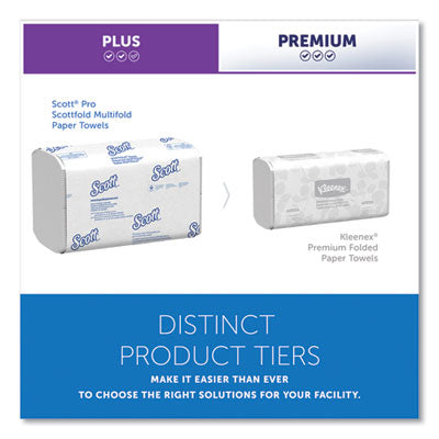 Scott® Pro Scottfold Towels, 1-Ply, 7.8 x 12.4, White, 175 Towels/Pack, 25 Packs/Carton