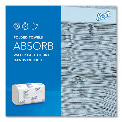 Scott® Pro Scottfold Towels, 1-Ply, 7.8 x 12.4, White, 175 Towels/Pack, 25 Packs/Carton