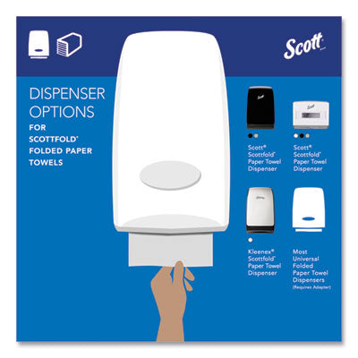Scott® Pro Scottfold Towels, 1-Ply, 7.8 x 12.4, White, 175 Towels/Pack, 25 Packs/Carton