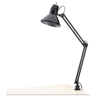 Alera® Architect Lamp, Adjustable, Clamp-on, 6.75w x 20d x 28h, Black